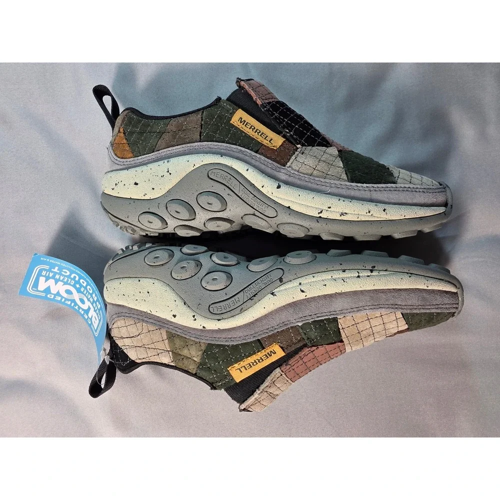 Merrell Jungle Moc Scrap Mens Size 4 Multi Color Patchwork Slip On J004243 NEW